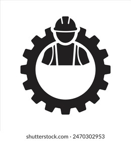 Engineer icon. Construction expert icon