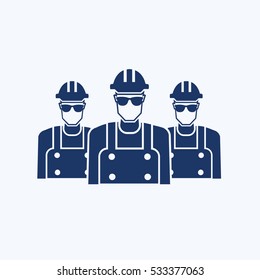 Engineer icon design, clean vector