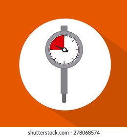 Engineer icon design over black background, vector illustration