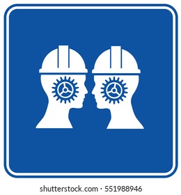Engineer icon design,clean vector