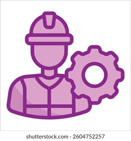 Engineer Icon Element For Design