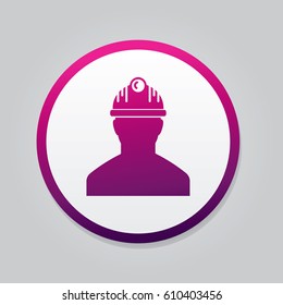 Engineer Icon. Flat Isolated Silhouette Symbol Graphic Vector Design