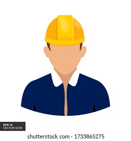 Engineer icon isolated on white background. Symbol for your web site design, logos, apps, UI. Vector illustration