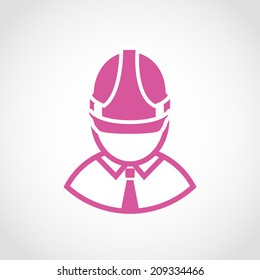 Engineer Icon Isolated on White Background