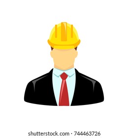 Engineer icon isolated on white background. Symbol for your web site design, logo, app, UI. Vector illustration, EPS