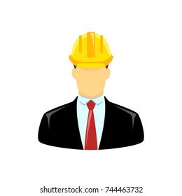 Engineer icon isolated on white background. Symbol for your web site design, logo, app, UI. Vector illustration, EPS