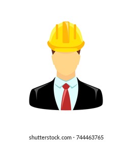 Engineer icon isolated on white background. Symbol for your web site design, logo, app, UI. Vector illustration, EPS
