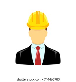 Engineer icon isolated on white background. Symbol for your web site design, logo, app, UI. Vector illustration, EPS