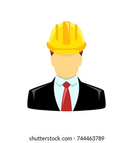 Engineer icon isolated on white background. Symbol for your web site design, logo, app, UI. Vector illustration, EPS