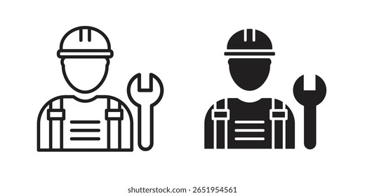 ícone Engenheiro. conjunto de símbolos vetoriais modernos