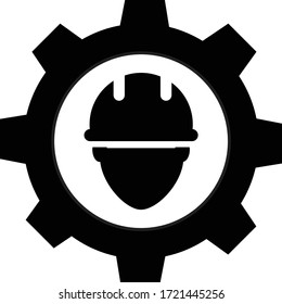 engineer icon on white background. flat style. civil engineer icon for your web site design, logo, app, UI. technician symbol. service sign. repairman icon.