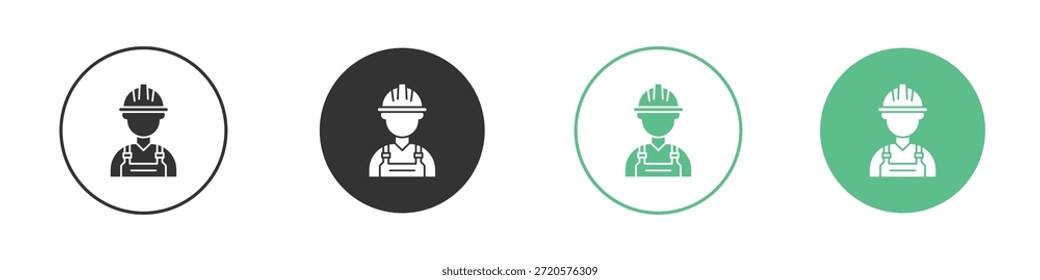 Pictogramas de ícone de engenheiro. Vetor eps 10
