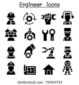 Engineer icon set 