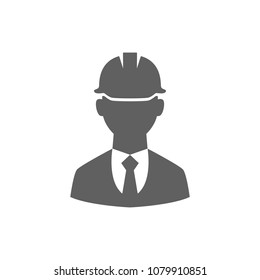 Engineer icon in trendy flat style isolated on white background. Symbol for your web site design, logo, app, UI. Vector illustration, EPS