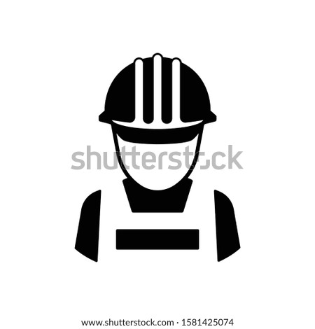 Engineer icon in trendy flat style isolated on white background. Symbol for your web site design, logo, app, UI. Vector illustration, EPS