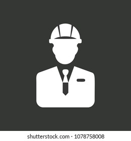 Engineer icon vector