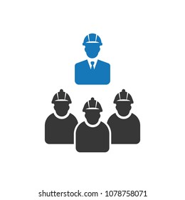 Engineer icon vector