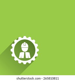 engineer icon. vector illustration eps 10