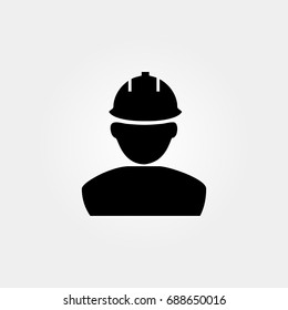engineer icon. vector sign symbol on white background