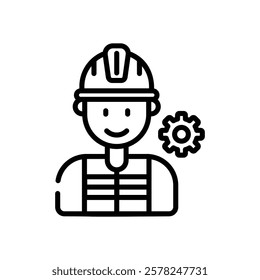 Engineer icon vector stock illustration