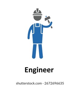 Engenheiro    Ícone que pode facilmente modificar ou editar

