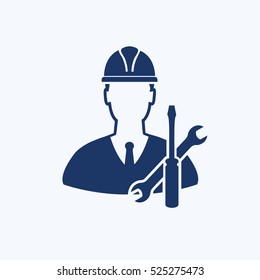Engineer icon,clean vector