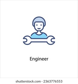 Engineer Icons set stock illustration.