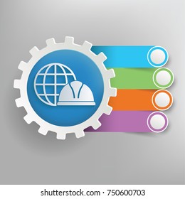 Engineer info graphic design,vector