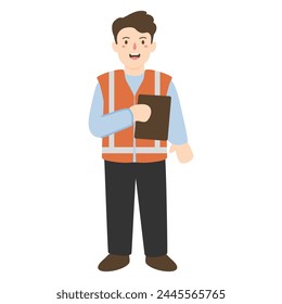 Engineer Inspection Control Person Working for Industry Safety