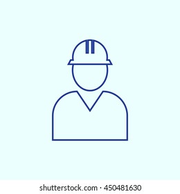 Engineer Line icon. Eps-10.