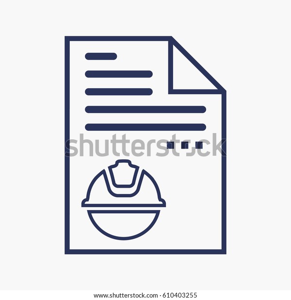 Engineer List Icon. Paper Flat Isolated Silhouette\
Symbol Graphic Vector\
Design