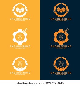 Engineer Log. Vector set of Engineer Logo Desain Template. suitable for company logo, print, digital, icon, apps, and other marketing material purpose.