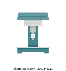 Engineer milling machine icon. Flat illustration of Engineer milling machine vector icon isolated on white background