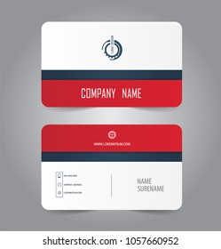 Engineer name card vector design.