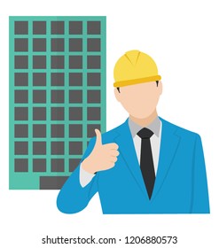 
An engineer on site depicting construction engineer 
