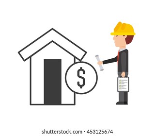engineer professional isolated icon design, vector illustration  graphic 