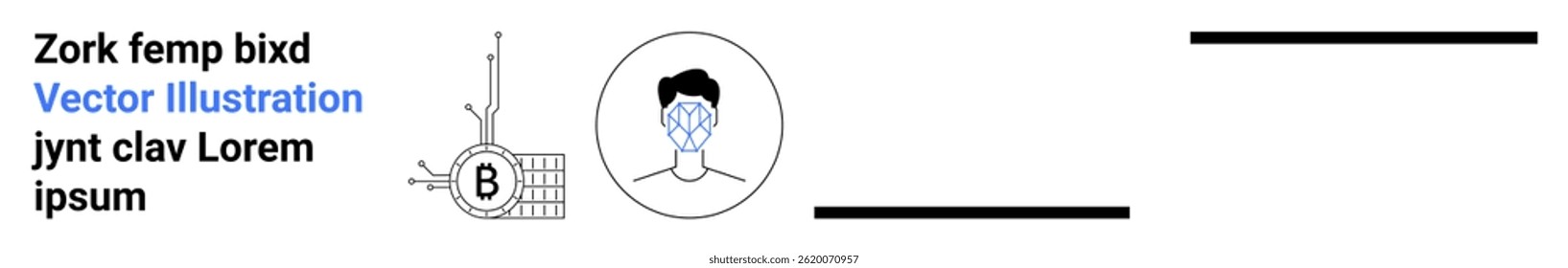 Engineer with schematic diagram and B icon, male avatar, text elements in a balanced layout. Ideal for engineering, resumes, profiles, technical presentations, educational content, business reports