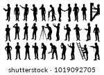 Engineer silhouette,Vector for your web site design, logo, app, UI. Vector illustration, EPS