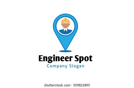 Engineer Spot Symbol Logo Design Illustration