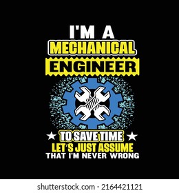 Engineer T Shirt Design Typography T Stock Vector (Royalty Free ...