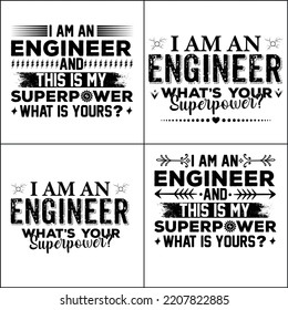 Engineer t shirt design or Engineer typography  t shirt 