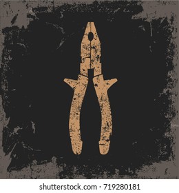 Engineer tool design on grunge background,vector