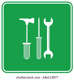 Engineer tool icon design,clean vector