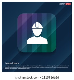 Engineer user Icon - Free vector icon