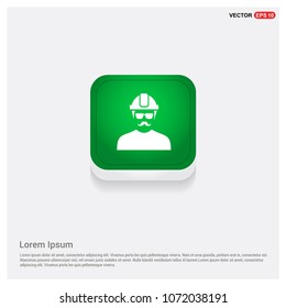 Engineer user IconGreen Web Button