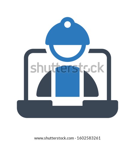 engineer vector glyph color icon 