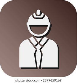 Engineer Vector Glyph Gradient Background Icon For Personal And Commercial Use.
