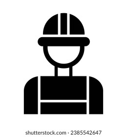 Engineer Vector Glyph Icon For Personal And Commercial Use.
