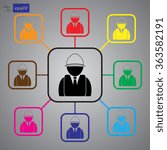 Engineer vector icon