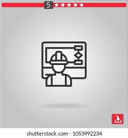 engineer vector icon